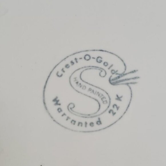 Vintage Sabin Crest O Gold 22K Warranted Platter - Picture 4 of 6